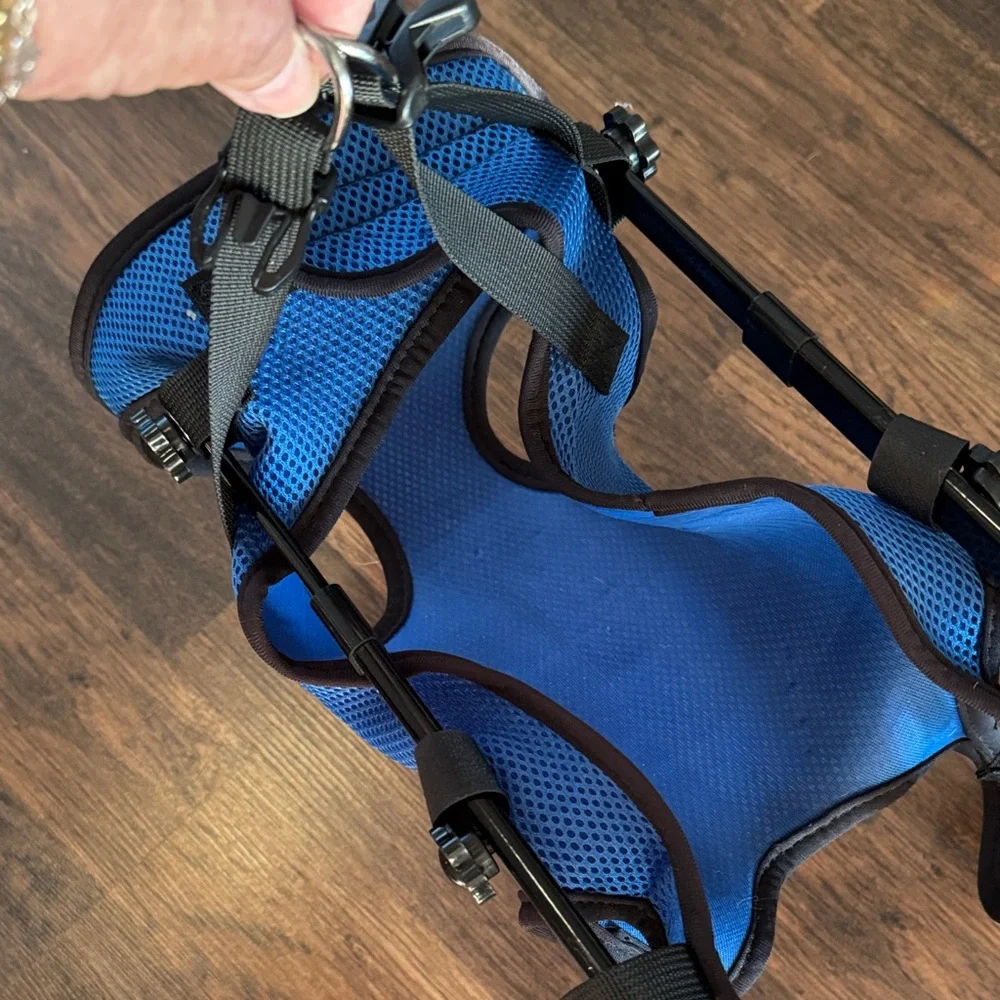 Dog Wheelchair Harness with Black Straps